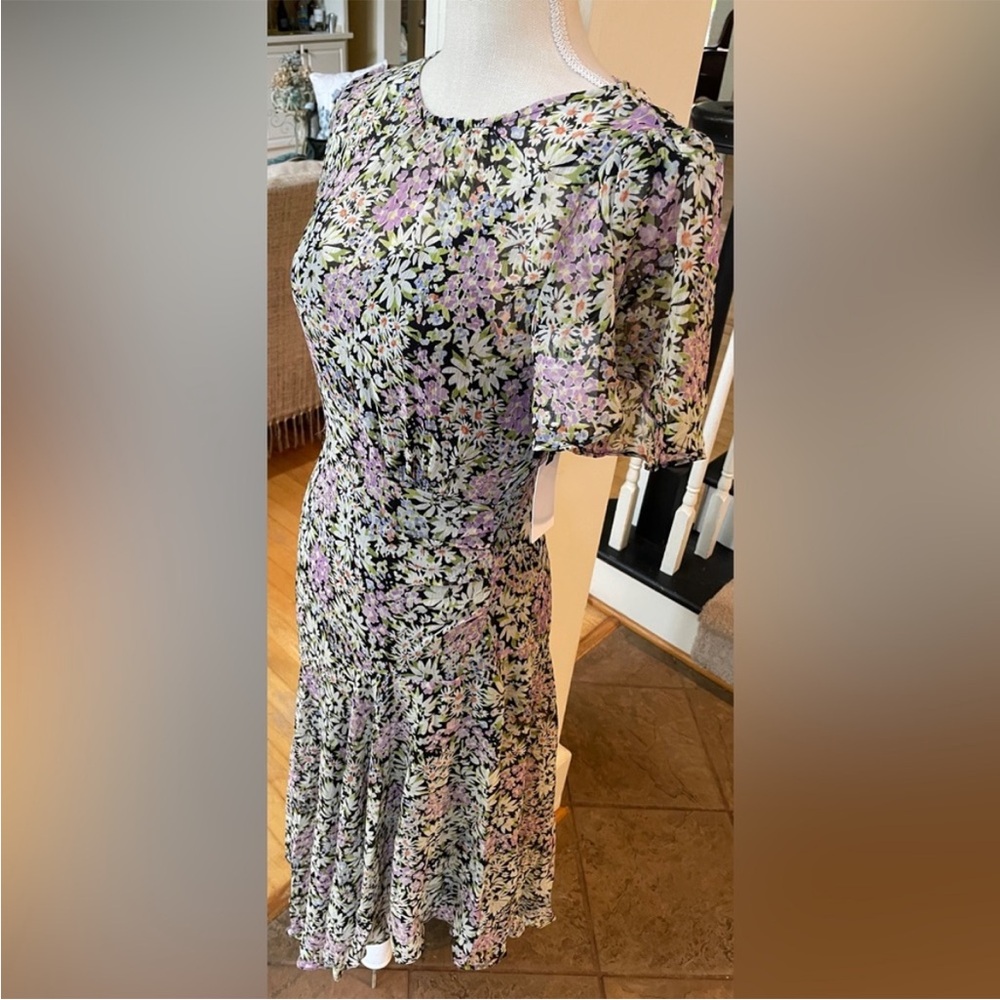 NWT Astr Floral Maxi Dress - Black, White, Purple - Picture 3 of 15